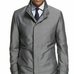 Boss Hugo Boss The Pander Mens Gray Water Repellent Trench Coat 48R